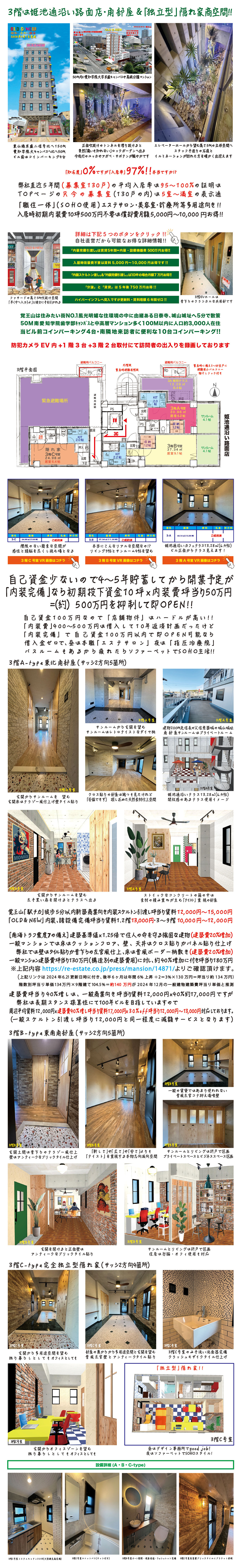 3階は姫池通沿い&「独立型」隠れ家商空間！！